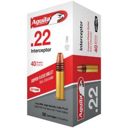 Buy AGUILA AMMO .22 LR INTERCEPTOR 40gr Lead RN 50rd box Online