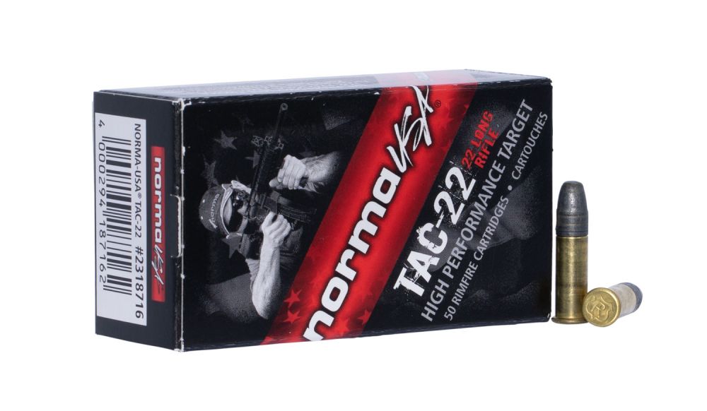 Buy Norma Tac-22 LR 40gr Lead Round Nose (LRN) 50rd box Online