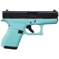 Glock 42 380 Auto (ACP) 3.25in Robin Egg Blue Pistol - 6+1 Rounds