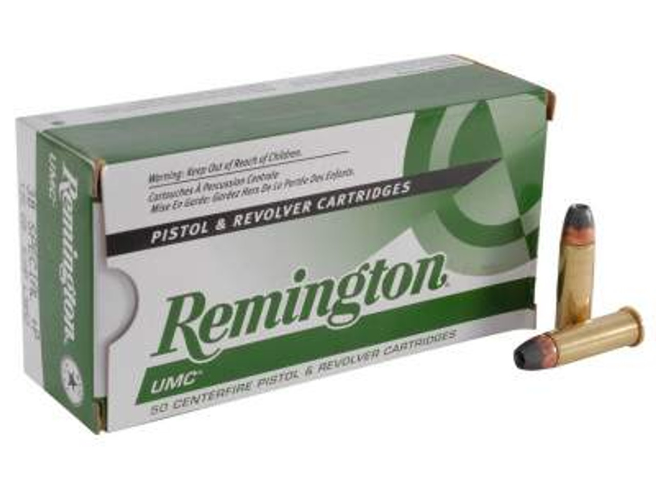 Remington UMC Ammunition 38 Special +P 125 Grain Jacketed Hollow Point