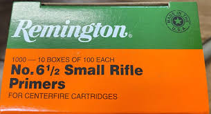 Remington Small Rifle Primers #6-1/2 Box of 1000 (10 Trays of 100)