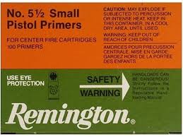 Remington Small Pistol Primers #5-1/2 Box of 1000 (10 Trays of 100)