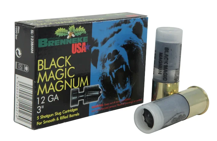 Brenneke USA Black Magic Magnum Ammunition 12 Gauge 3" 1-3/8 oz Lead Rifled Slug Box of 5