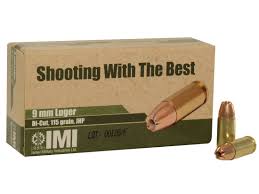 IMI Ammunition 9mm Luger 115 Grain Di-Cut Jacketed Hollow Point