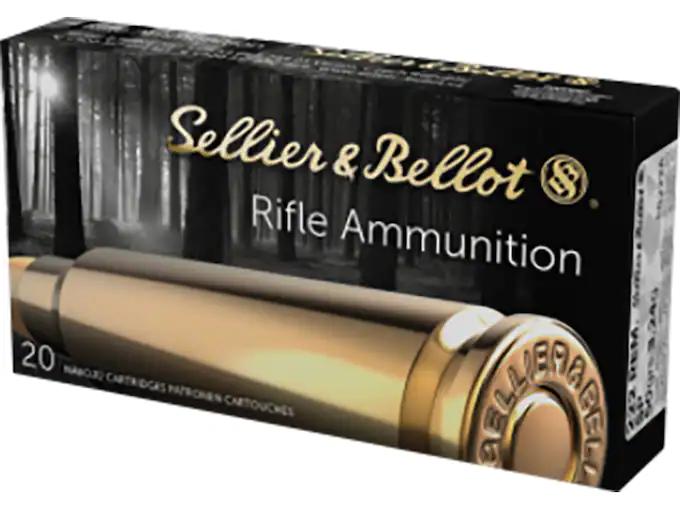 Sellier & Bellot Ammunition 222 Remington 50 Grain Jacketed Soft Point