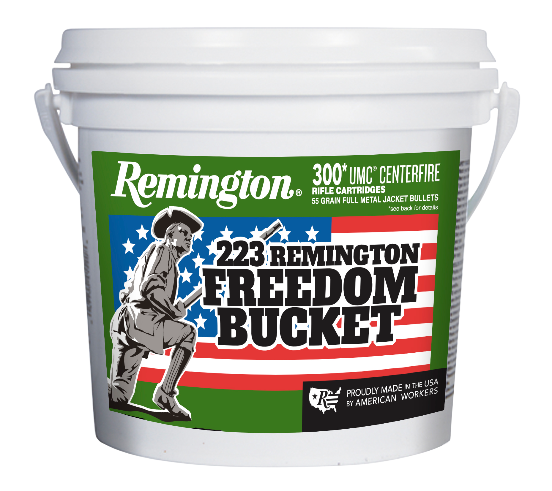 Remington UMC Ammunition 223 Remington 55 Grain Full Metal Jacket Bucket of 300