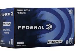 Federal Small Pistol Primers #100 Box of 1000 (10 Trays of 100)