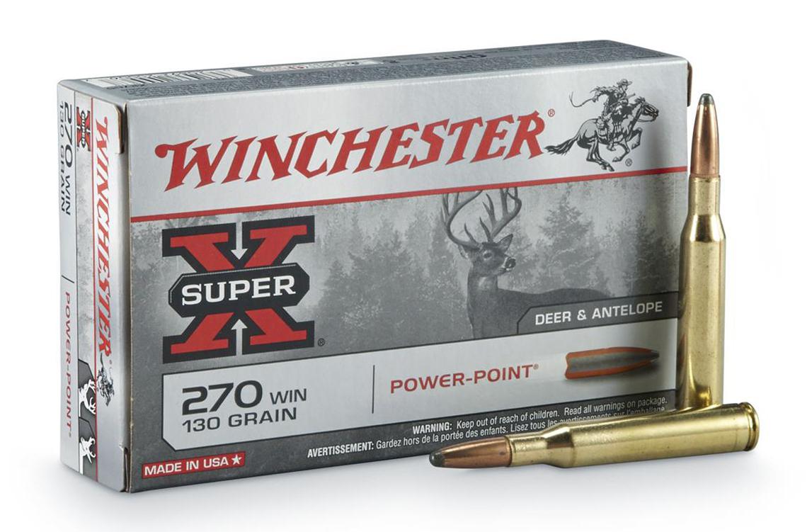 Winchester Super-X Ammunition 270 Winchester 130 Grain Power-Point Box of 20