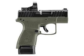 Beretta APX Carry 9mm Pistol with OD Green Polymer Frame