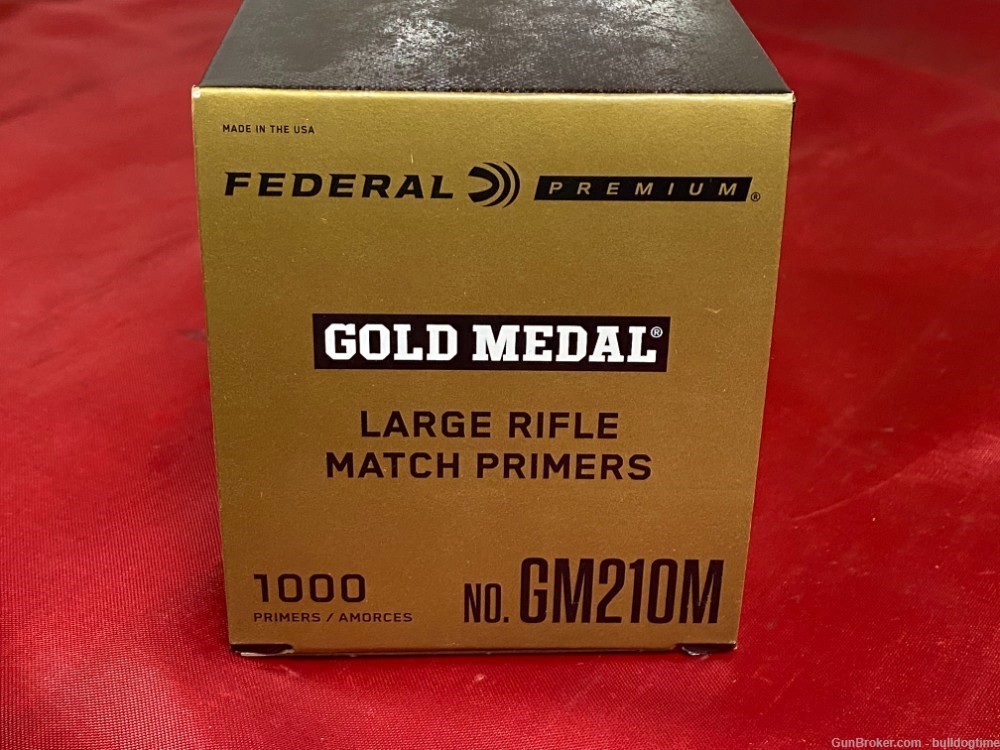 Federal Premium Gold Medal Centerfire Primers-Large Rifle Match