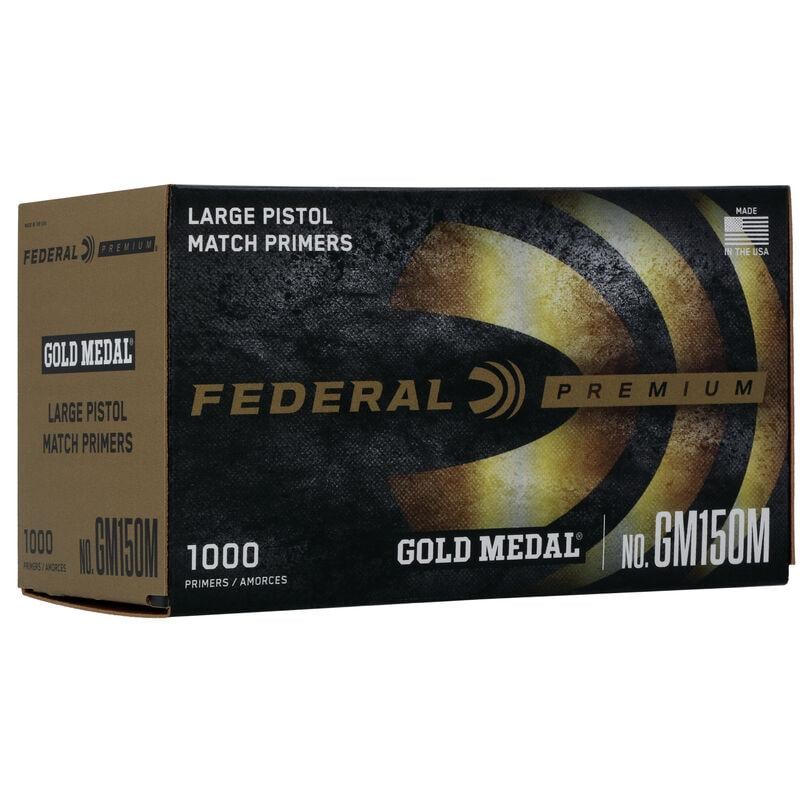 Federal Gold Medal Centerfire Large Pistol Match Primer .150 cal 1000/Box