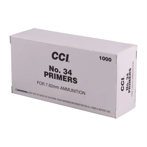 CCI Standard Primers #34 (Large) 7.62mm Military / NATO Sensitivity 1000/ct