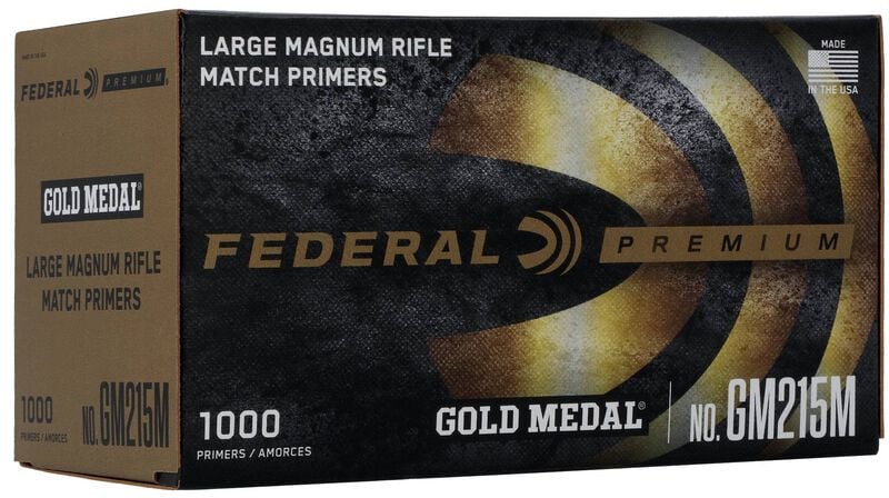 Federal Premium Gold Medal Centerfire Primers-Large Magnum Rifle Match