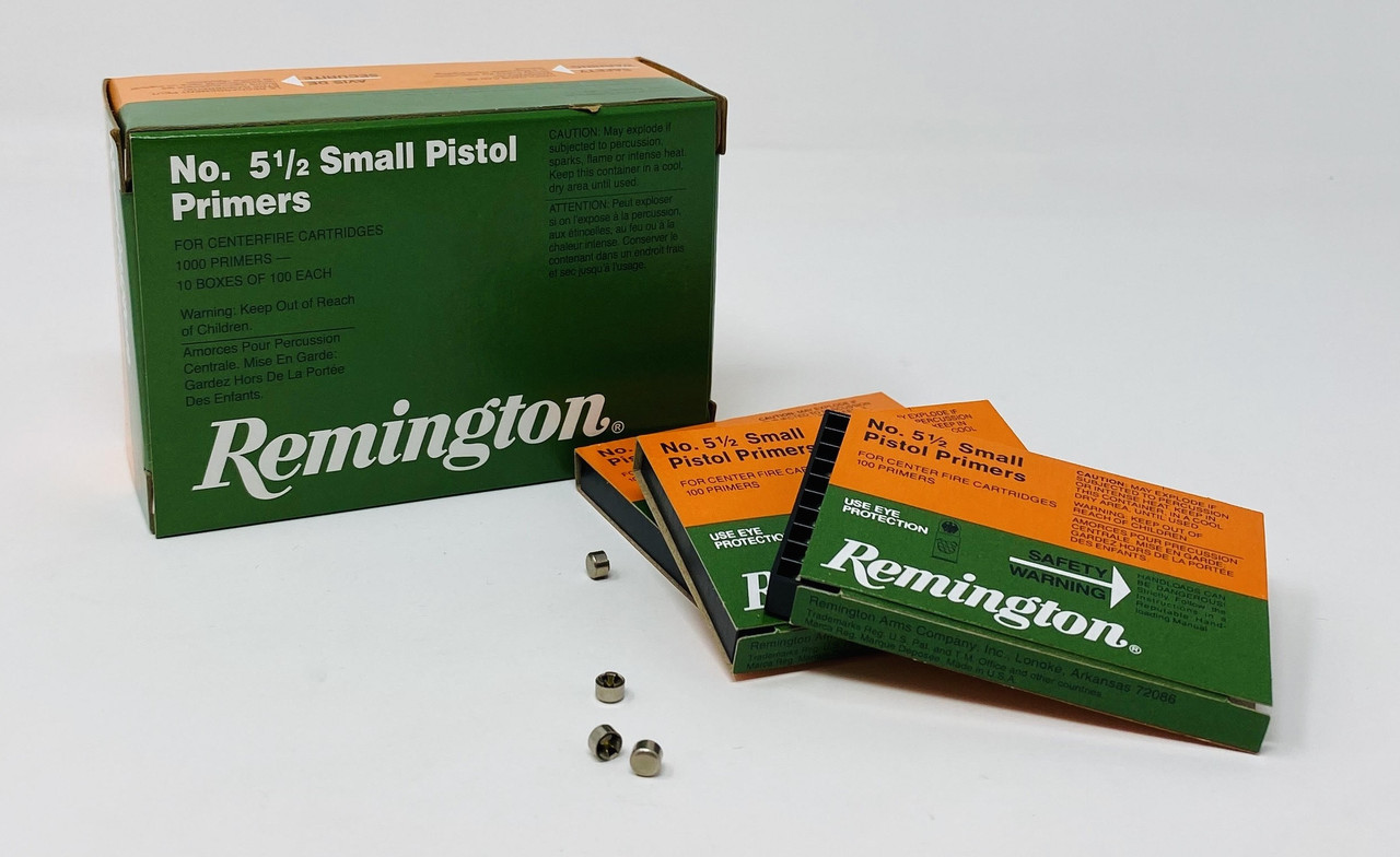 Remington Centerfire Primers-5-1/2 Small Pistol