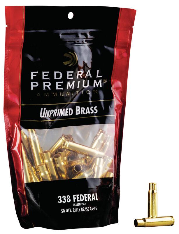 Gold Medal Rifle Brass 338 Fed - Unprimed Bagged Brass